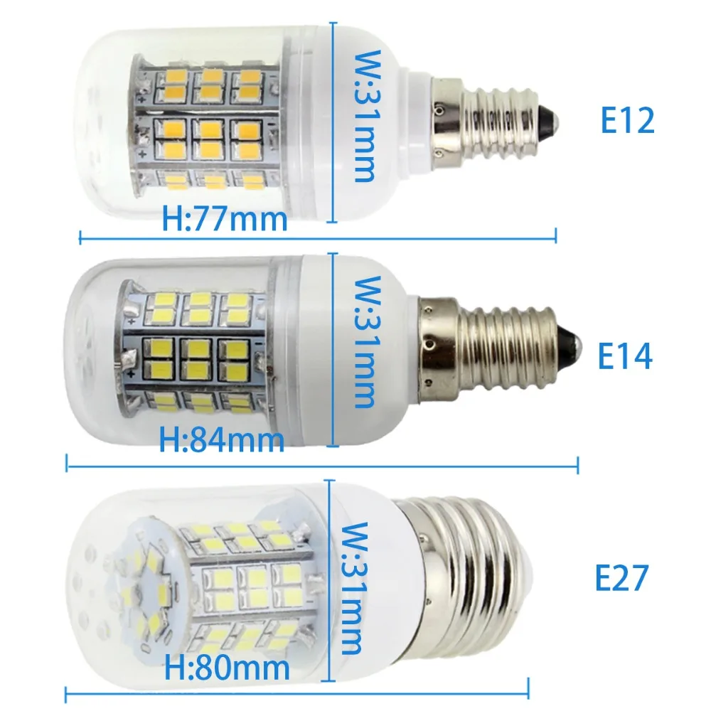 Lâmpadas Led e Tubos v 24 v lâmpada milho Color : Warm White 2800k-3200k / White 5500-6000k