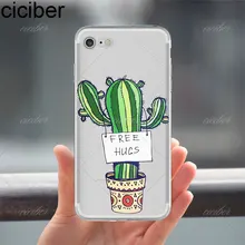 Tropical Plants Soft Silicon Phone cases cover For iPhone 6 6S 7 8 plus 5S SE X