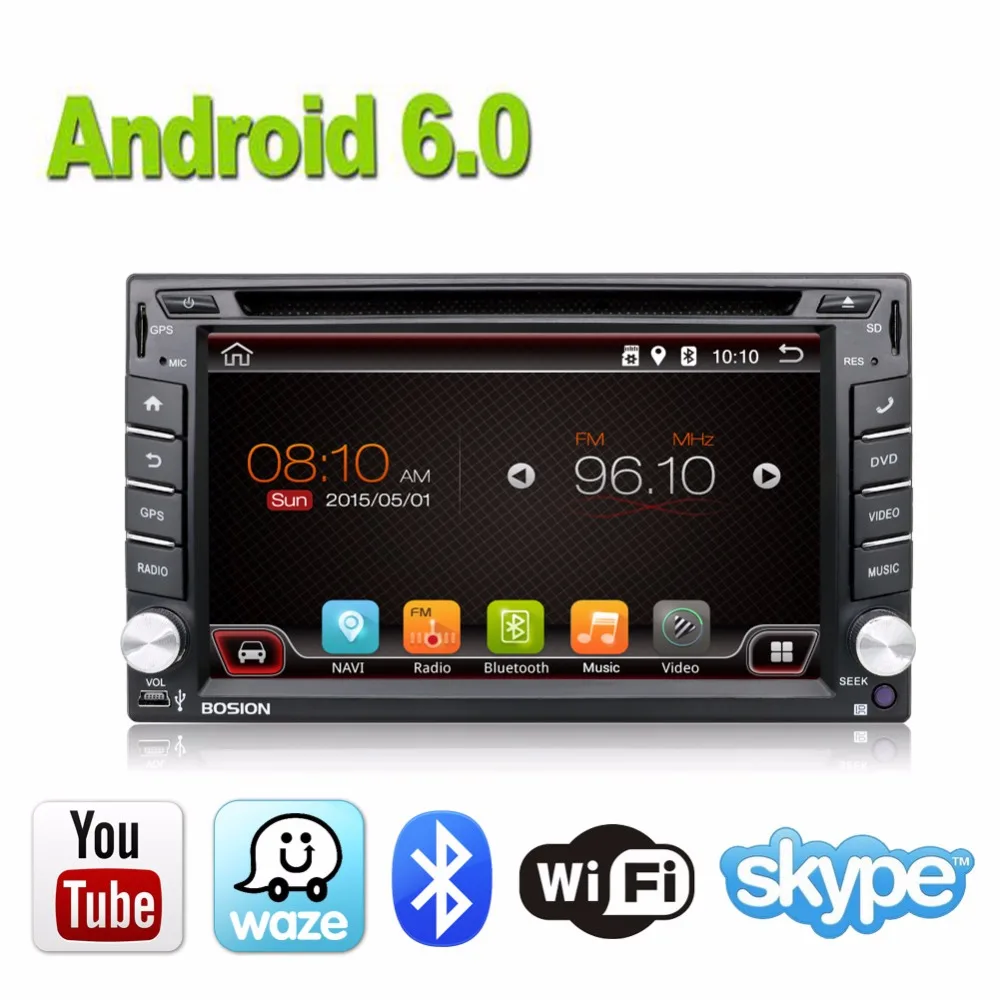 Car Electronics Android 60 2 din Universal Car DVD Video Multimedia Player GPS Navigation Audio Radio Stereo BluetoothSWC TV
