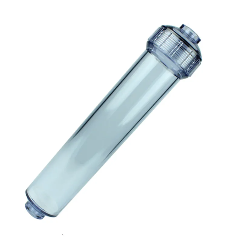 

Dia 2" x L 10" Empty Transparent Inline refillable Filter Cartridge, Compatible with any RO or RO + DI System