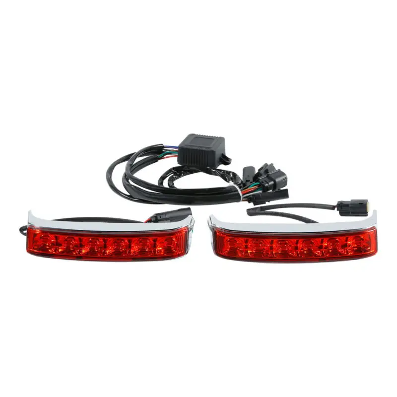

Motorcycle Saddlebag LED Run Brake Turn Light For Harley Electra Glide Ultra Limited FLHTCU FLHTCUL FLHTK FLHTKL 14-19