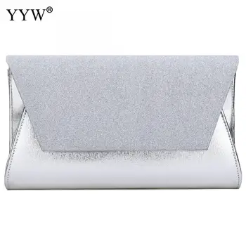 

YYW High Quality Pu Leather Women Shoulder Clutch Bag Envelop Rectangle Solid Bolsa Franja Luxury Evening Bags