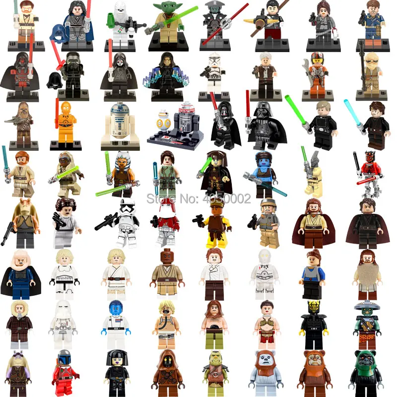 

The Last Jedi Legoing Star Wars Series Figure Single Sale Naare Chewbacca Inquisitor Building Block Brick Toys For Kids Starwars