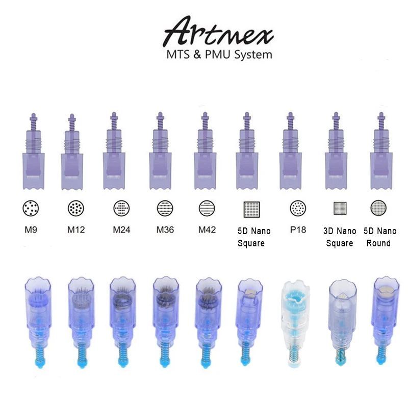 10 шт. M9/M12/M24/M36/M42/P18/Nano заменить картриджи для Dr. Ручка A3 Artmex v3 v6 v8 V9 v1 против старения