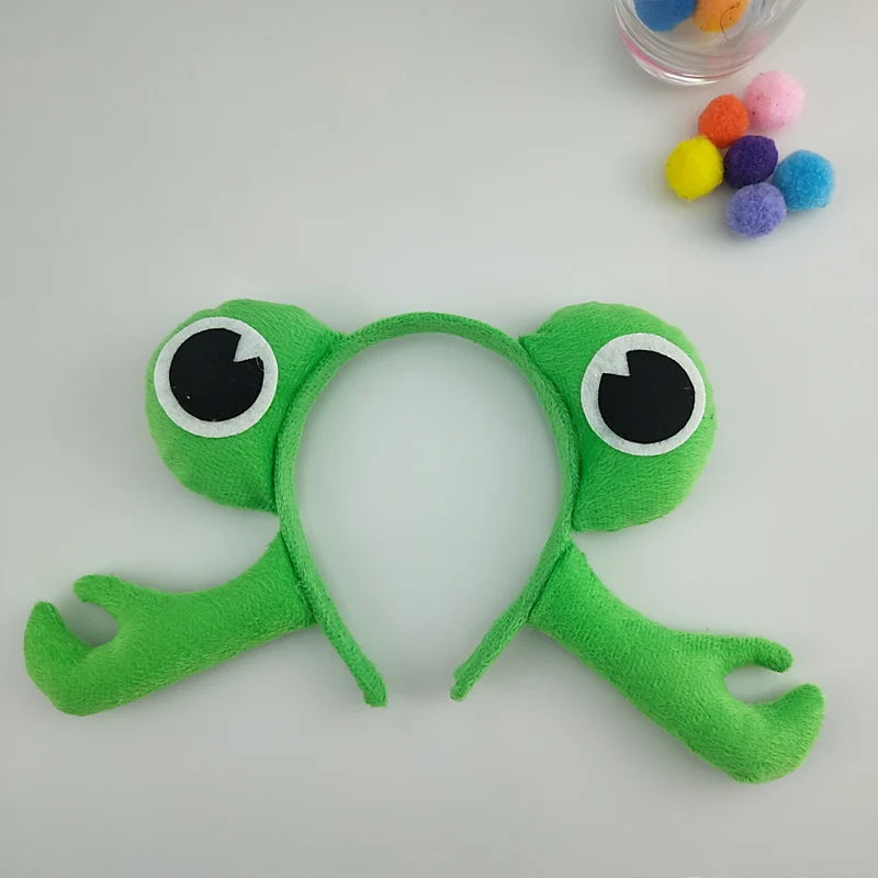 green crab Животное 3D краб ободок в форсе рыбы девочка мальчик повязка на голову вечерние животные Косплей Хэллоуин костюм для детей для женщин день рождения подарок - Цвет: green crab