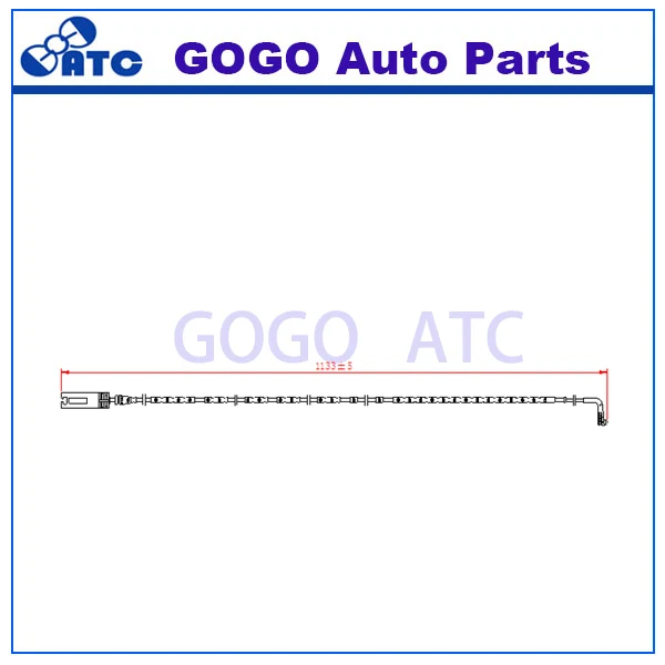 500 шт. L = 1133 мм износа тормозных колодок Сенсор для B MW x1estate(E84) xDrive 2011/04 OEM 34356790341