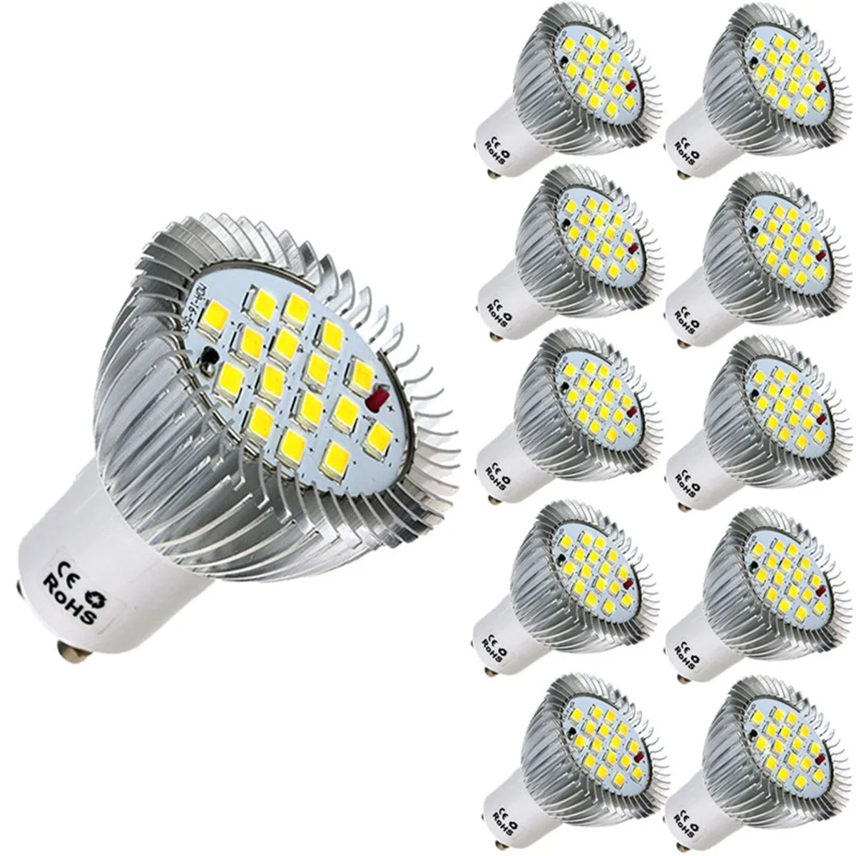 1x GU10 7 Вт Светодиодная лампа 640LM 16 5630 SMD энергосберегающая прожектор домашняя