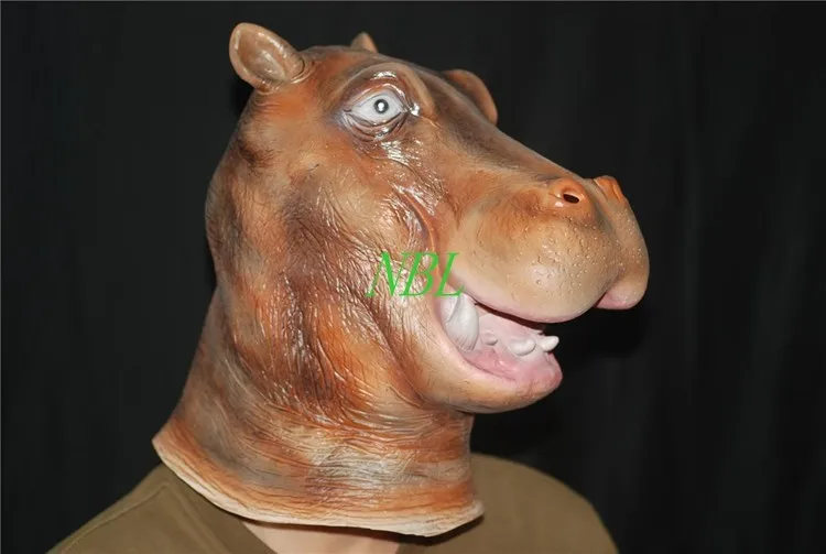 Hippo Латекс Дэдпул Маска Королевство Экологичные Животных Зверь Воздуха Solf Маски Хэллоуин Бал-Маскарад, Карнавал