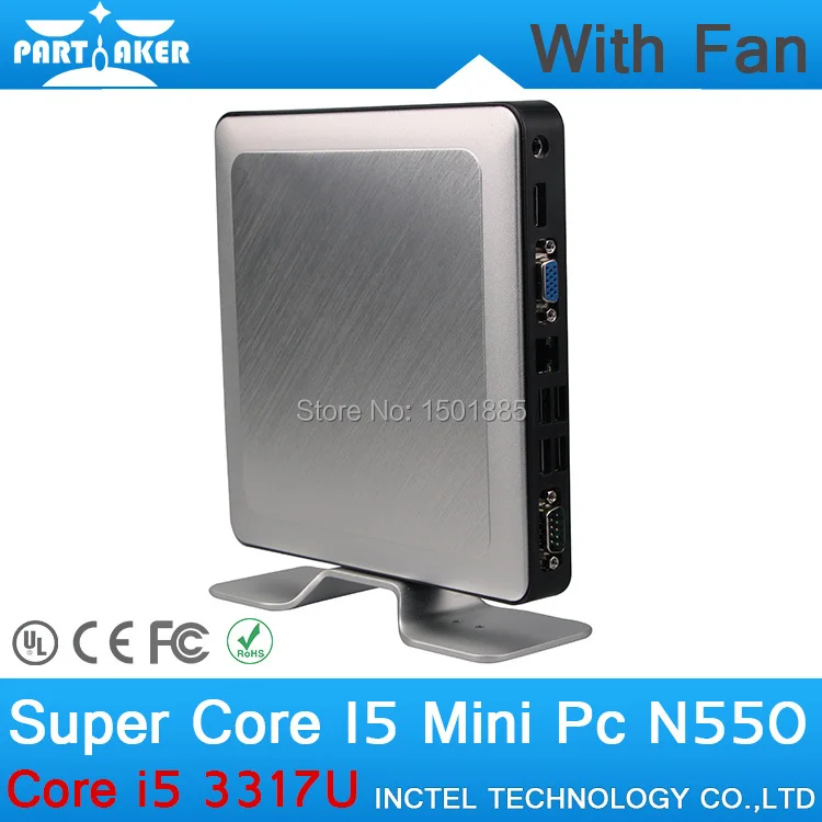 

SSD/ HDD Small Sliver Mini PC Case with 3G Card Slot Intel Core I5 3317U 1G RAM