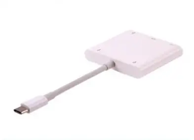 White Kembona Usb Тип-C USB Hub адаптер 3 в 1 взаимный обмен данными между компьютером и периферийными устройствами C концентратор HDMI USB3.0 Тип-C переходник с внутренней резьбой с зарядки конвертер для нового MacBook - Цвет: White