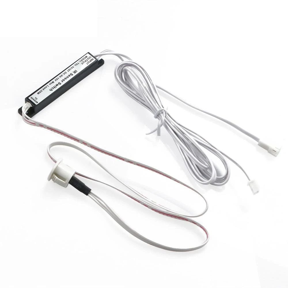 12 V التلقائي الأشعة تحت الحمراء PIR محس حركة التبديل ل مصباح ليد خزانة محس حركة قطاع مفتاح الإضاءة في الهواء الطلق