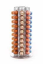 60 Capsules Nespresso Café Pod Titulaire Renouvelable Rotation Tour Rotation Stand Rack De Stockage Costume Pour Nespresso