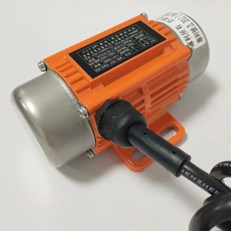

Adjustable Speed 220V 380V Vibration Motor 50W Copper Line Stator Vibrate For Industry Machine Blanking Mixer Agitator