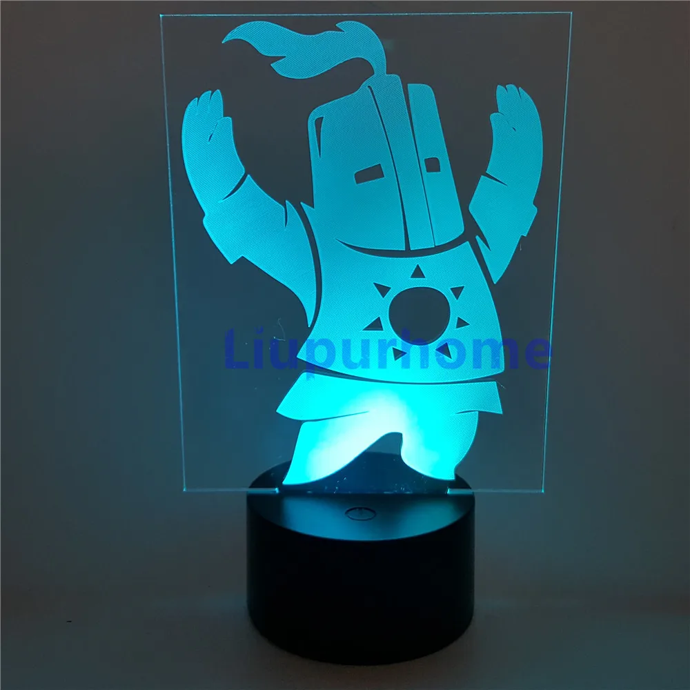 Dark Souls Solarie ночник 3D LED изменяющее освещение Solaire of Astora новинка мультфильм свет