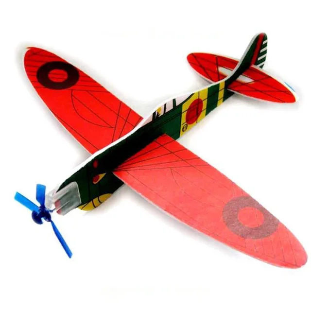 12pcs foam airplane flying model gliders throw plane kids children education outdoor toy