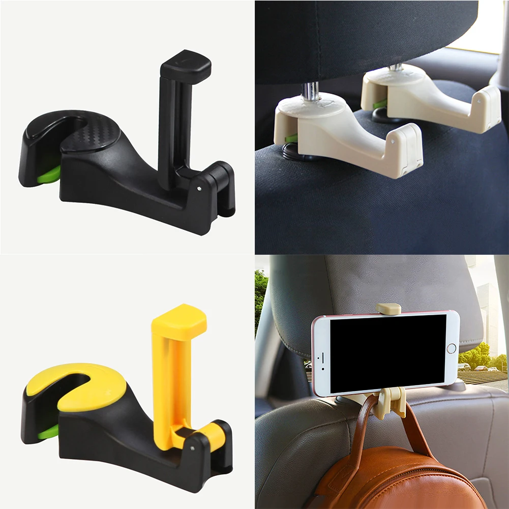 Car Headrest Hook Phone Holder for Universal Mobile Phone Seat Back