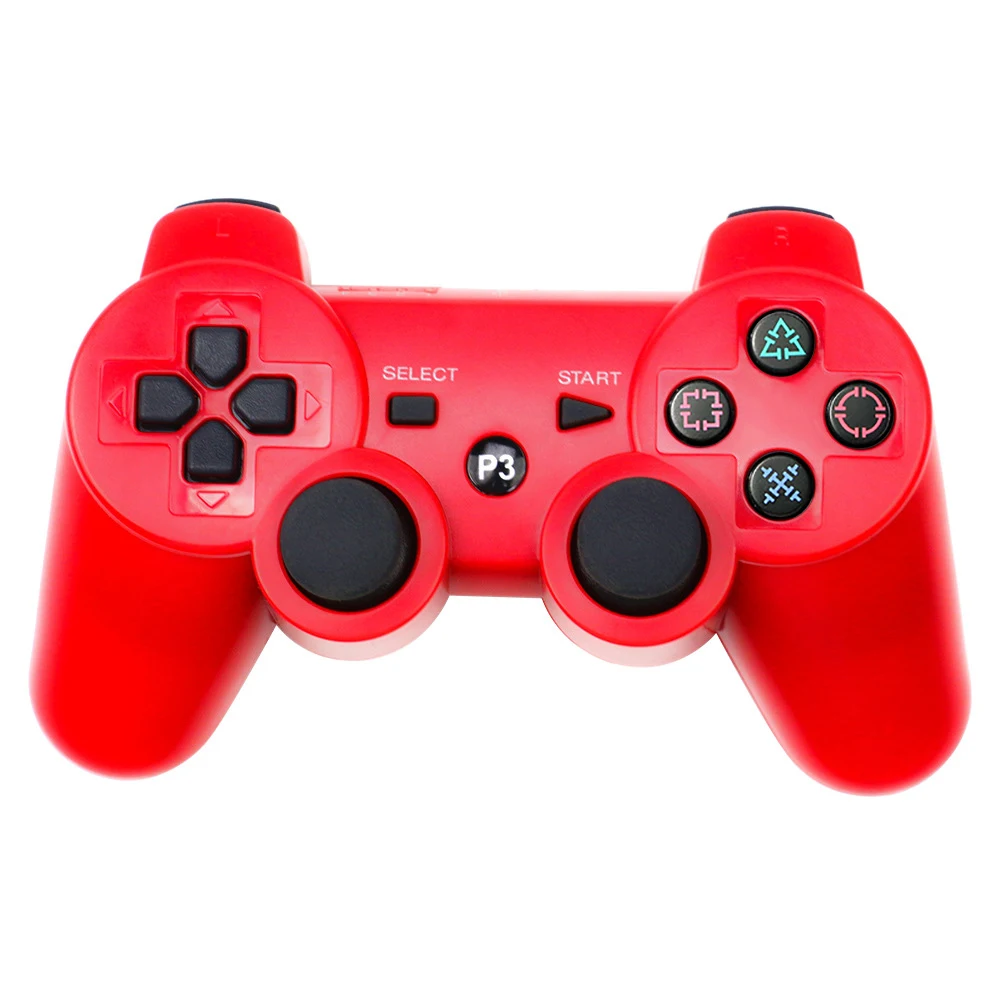 Беспроводной Bluetooth контроллер для sony PS3 геймпад для Play Station 3 Джойстик для sony Playstation 3 для Dualshock контроллер - Цвет: Type1 red