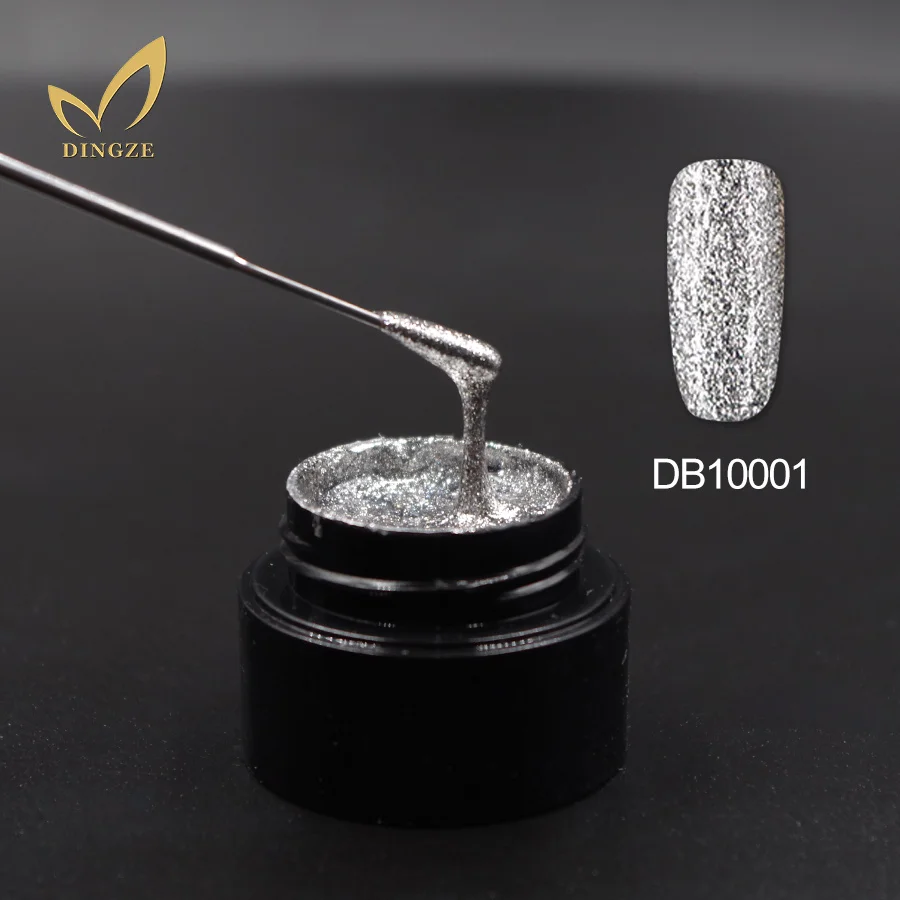 New Arrival Vernis Semi Permanent Platinum Gel Super Shining Glitter Sequins UV Nail Gel Color Gel 11 Colors MICHEY