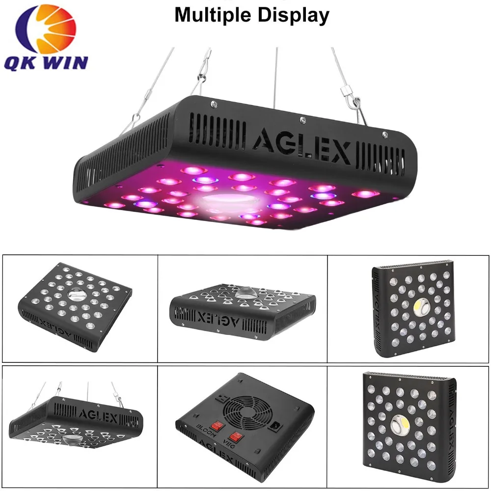 

New design AGlex COB LED GROW LIGHT 600W real 108W Cree chip leds COB light and double chip leds Full spectrum with dual LENS