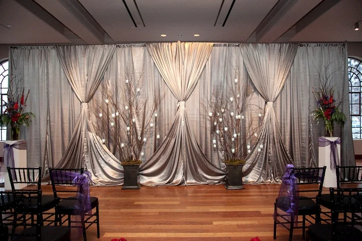 4m 8m Adjustable Square Tube Pipe Frame And Drape Wedding Backdrop