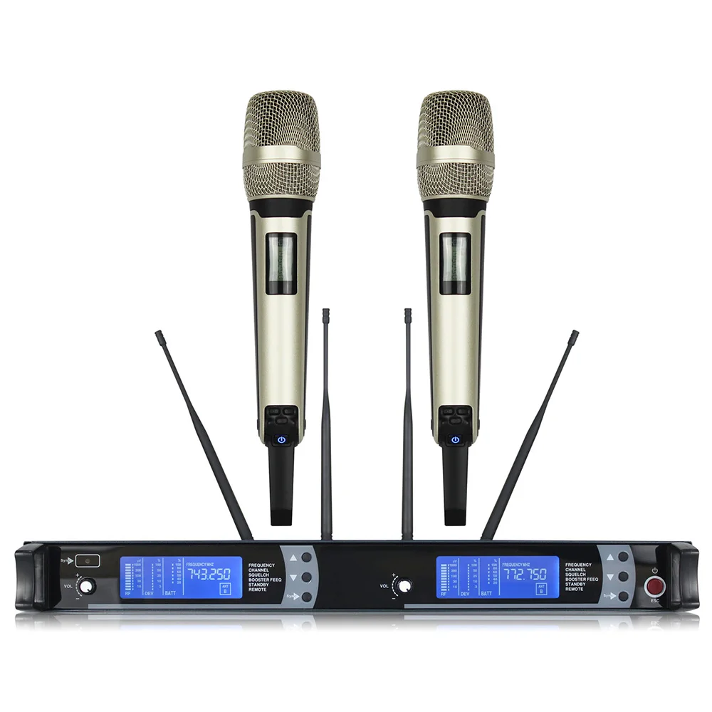 925-937 МГц Высокое качество Профессиональный SKM9000 истинное разнообразие Ручной беспроводной микрофон 900 МГц - Цвет: Gold