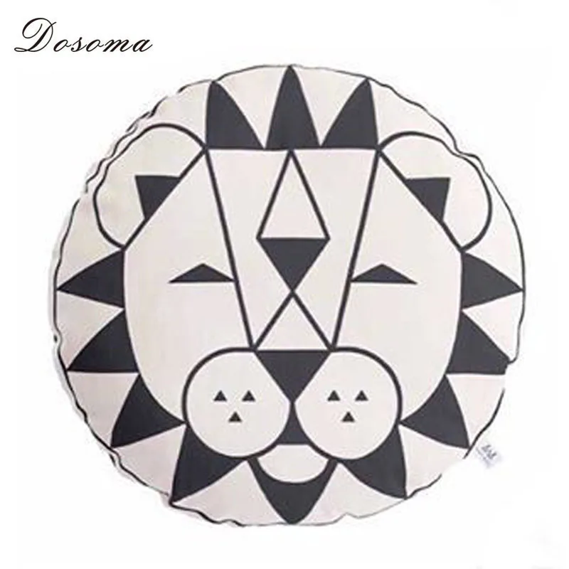 Cartoon Lion Pillow Cushion Two-side Printing Home Decoration Throw Pillow Round Shape Cushions Birthday Gift For Children Cartoon Lion Pillow Cushion Two-side Printing Home Decoration Throw Pillow Round Shape Cushions Birthday Gift For Children
