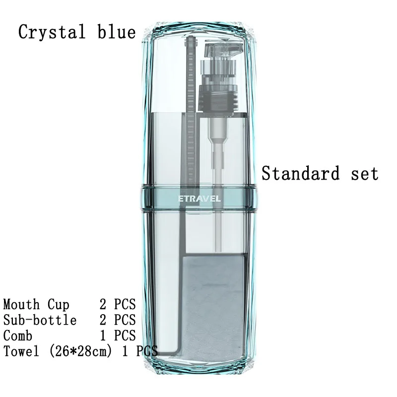 Новая портативная коробка для хранения зубных щеток Набор походная зубная щетка чехол Чехол безопасность здоровье ванная комната коробка для хранения Органайзер - Цвет: Standard blue