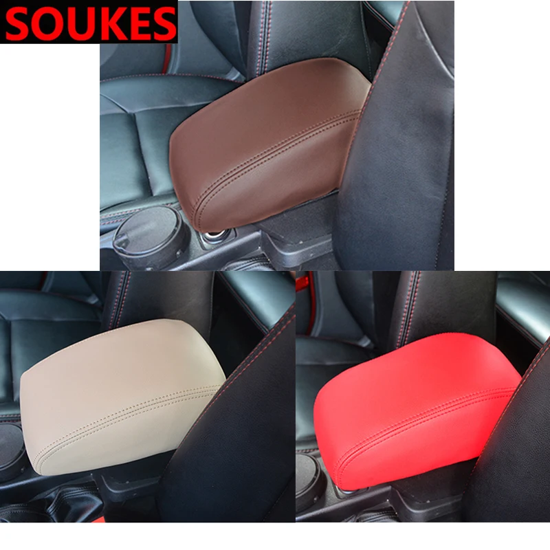 Подлокотник из натуральной кожи для Hyundai Solaris Tucson 2016 I30 IX35 I20 Accent Santa Fe Citroen C4 C5