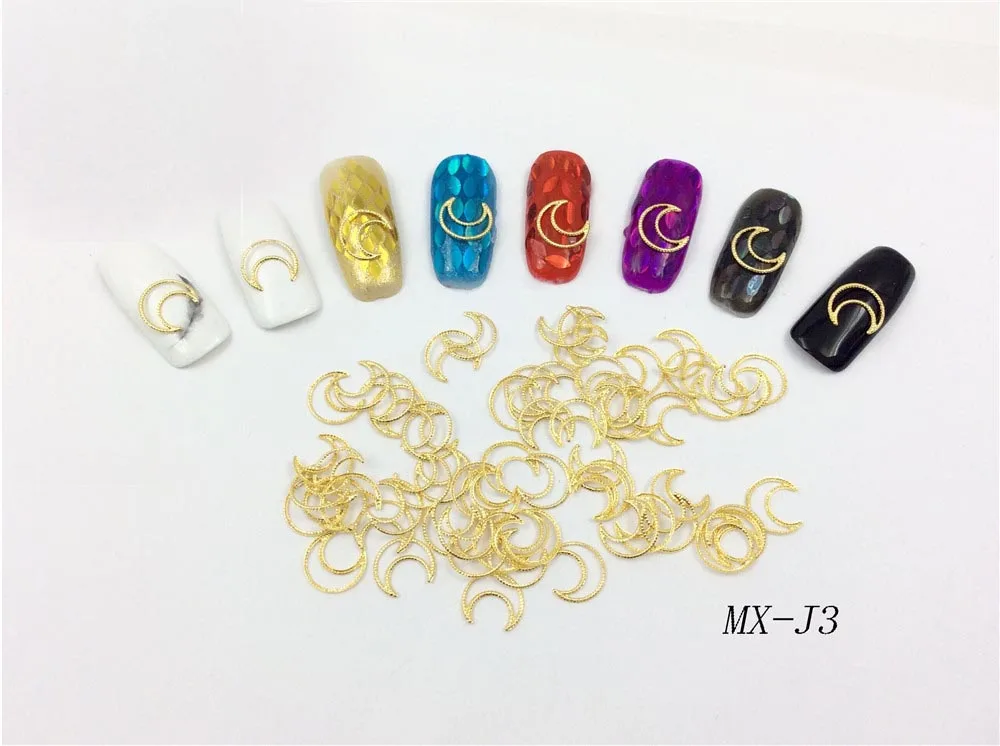 1000 шт луна звезды Nail Art заклепки Multi психического наклейки Советы из серии «сделай сам» маникюрные украшения УФ гель 3D ногтей декорации