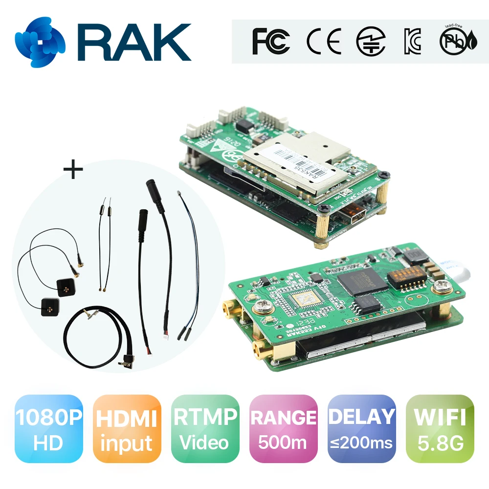 

Flylink 5.8G WIFI Full HD Video Transmitter Receiver Module Wireless 1080P HDMI Drone FPV Video Transmission 600M Long RangeQ067