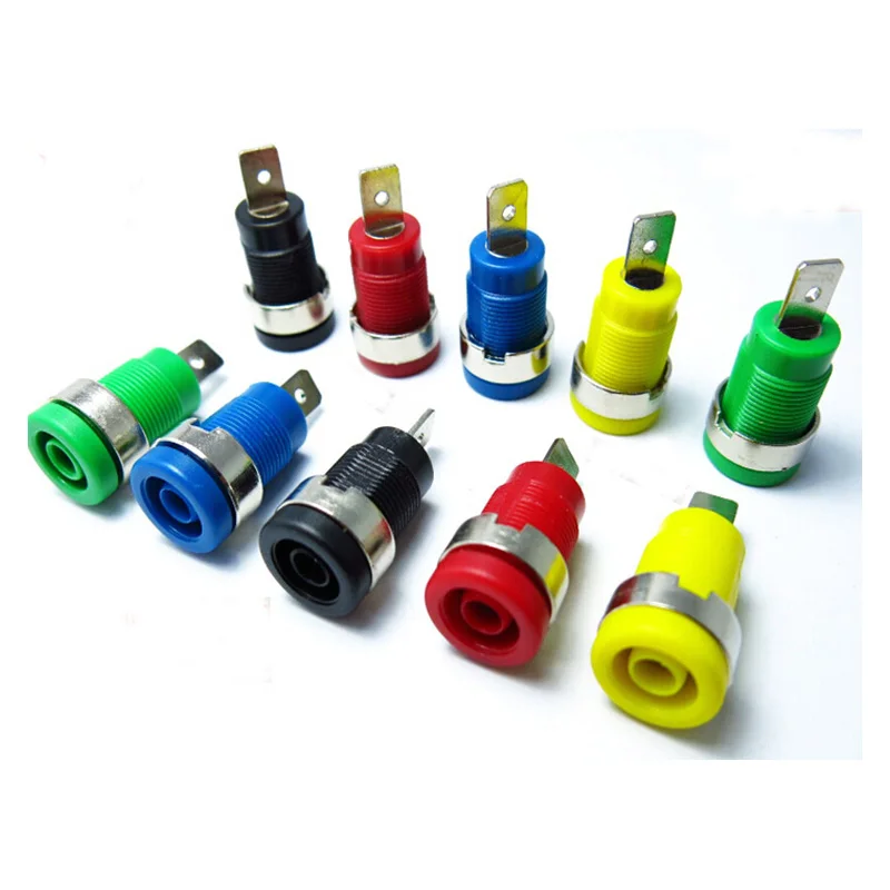

50pcs/lot 4mm Banana Jack Terminal Panel Socket Terminals Test Instrumentation