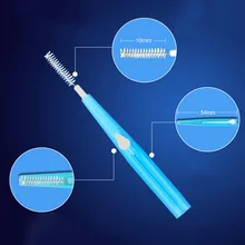 Ортодонтические стоматологические щетки для чистки с олененком для мам и дочек, пуш-ап-межзубная щетка для взрослых Массаж десен зубочистка 10 шт
