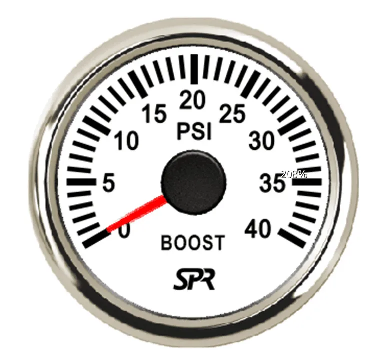 85 мм Подгонянный Boost Gauge 0-40 psi