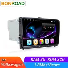 Bonroad " Восьмиядерный Android 7.1.2 Автомобильный мультимедийный плеер для VW T5 B6/Golf/Touran для Skoda leon с GPS навигацией(без dvd