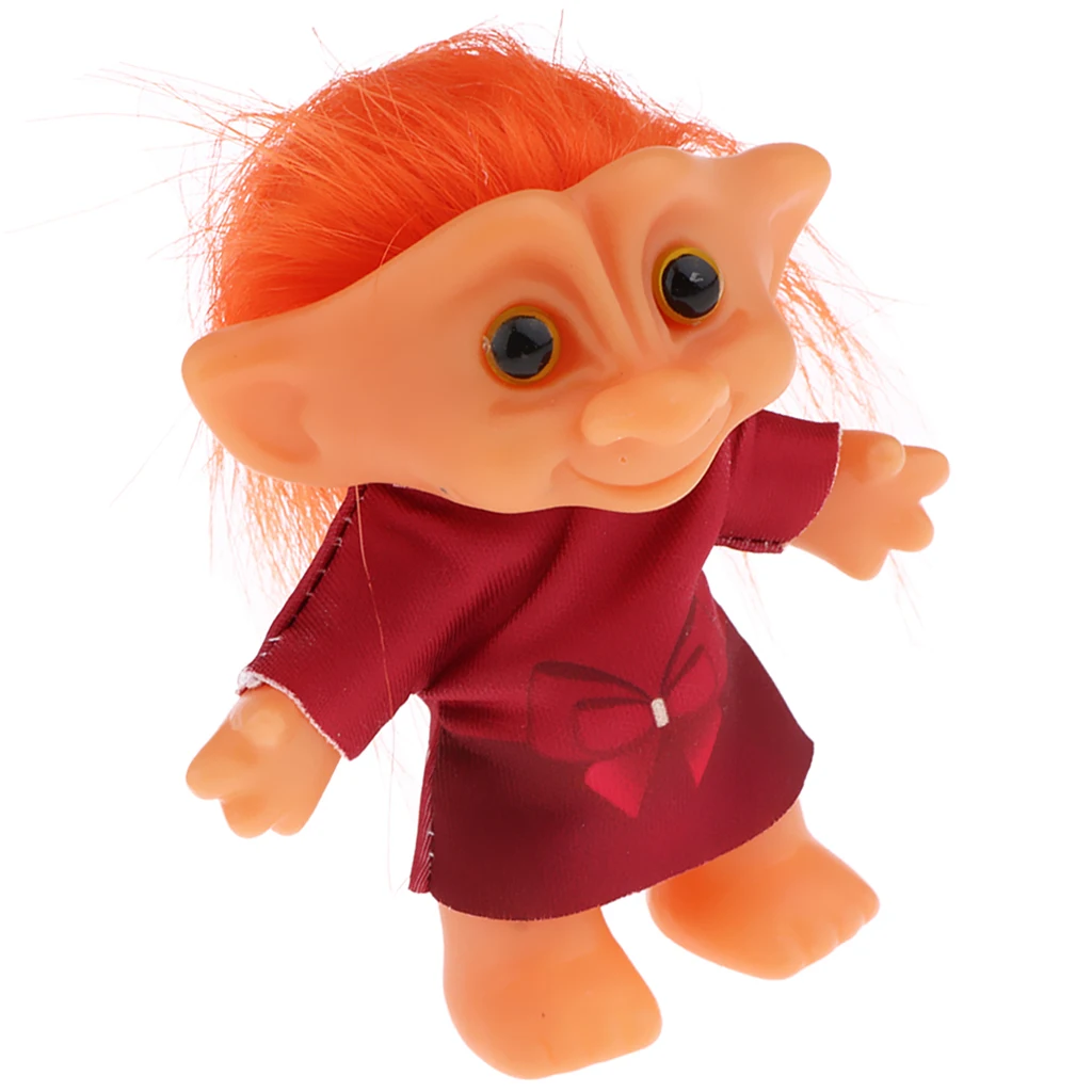 

Troll Dolls Handmade PVC Vintage Trolls Lucky Doll Action Figures Dollhouse Mini Figures Toy Cute Little Guys Collections Crafts