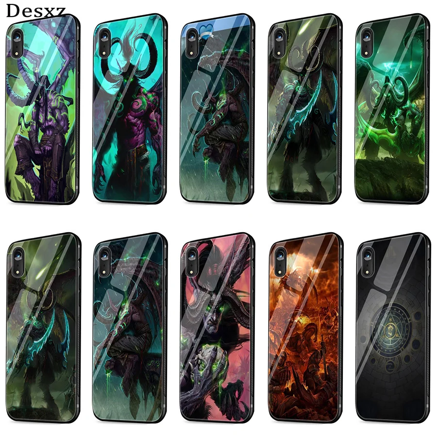 Защитное стекло Desxz World Of Warcraft чехол для iPhone 5 5S SE 6 6s 7 8 Plus XR X XS Max|Чехлы-накладки| |