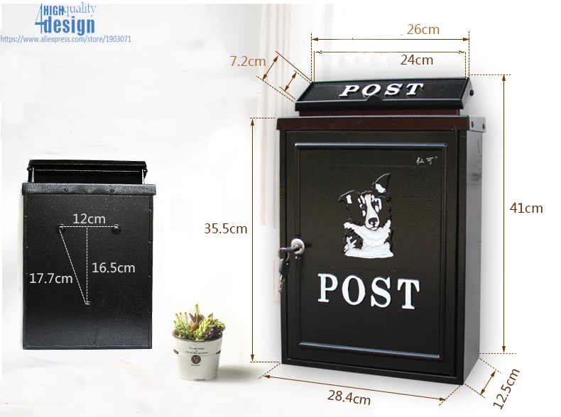 luxury cute dog mailbox good quality (8)