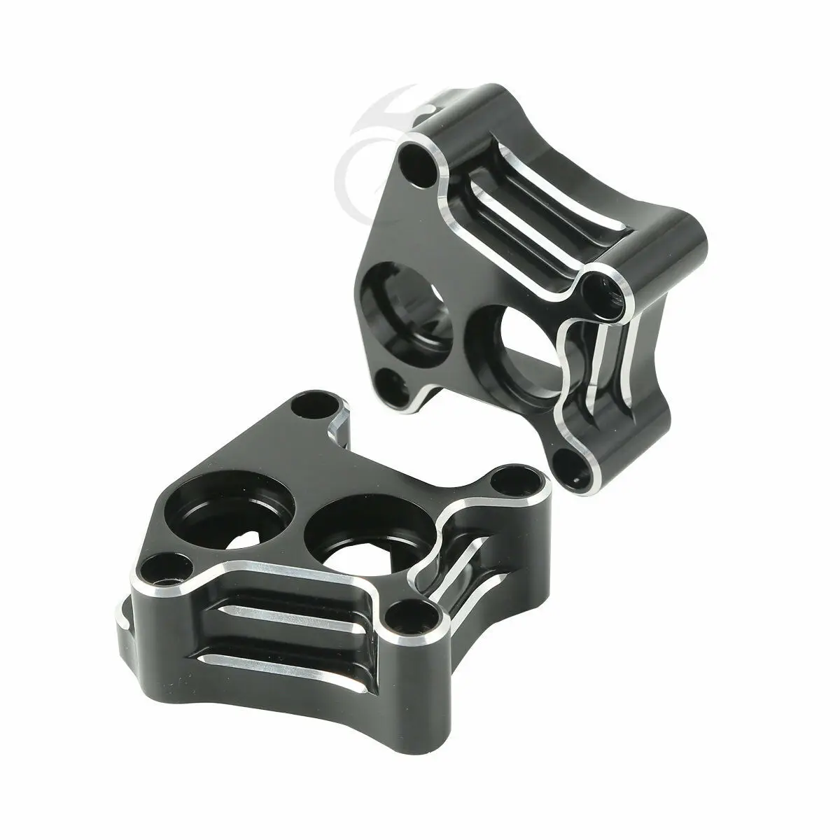  Aluminum Black Front Rear Pushrod & Lifter Cover For Harley Electra Glide Bob Twin Cam Fatboy 1999-