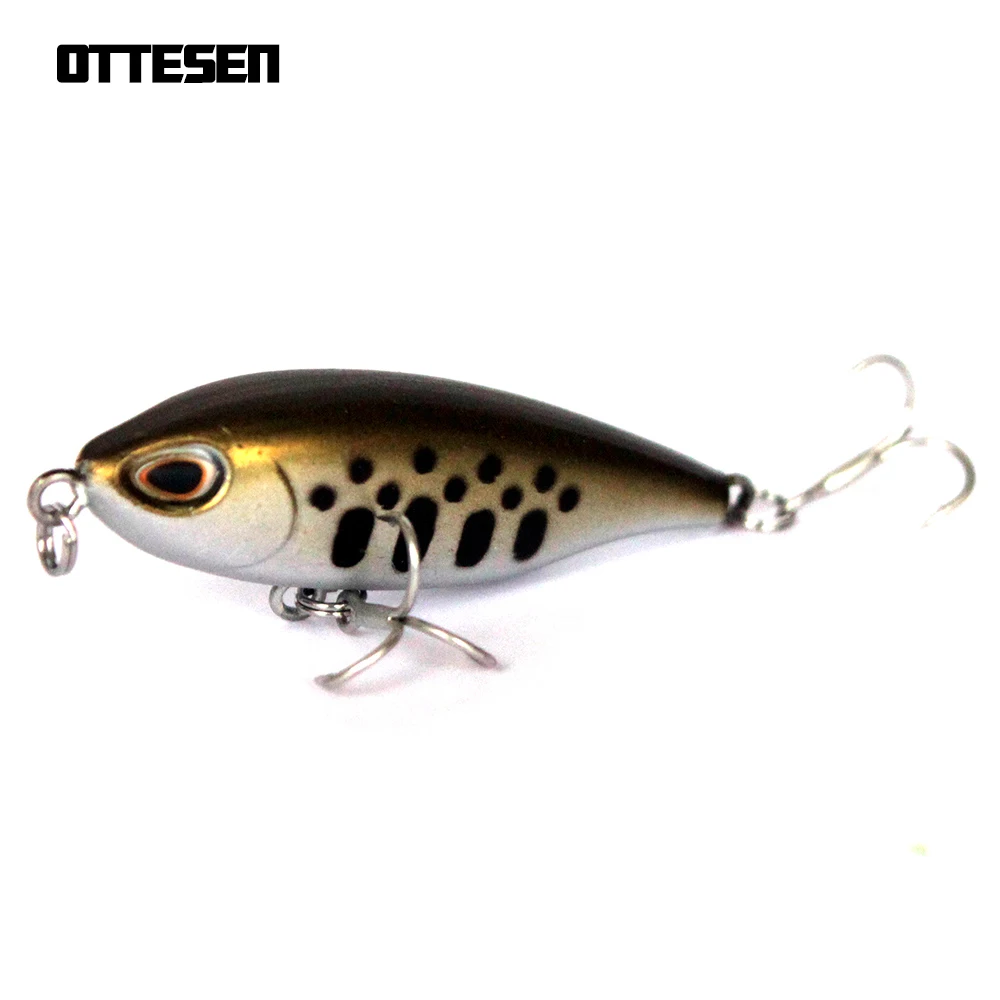 OTTESEN 1 unids/lote 48mm 3,2g lápiz de señuelo de pesca mini cebos se hunde trucha señuelo de plástico duro de jerkbait isca artificial leurre de pesca