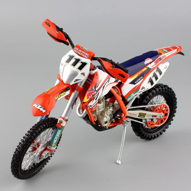 

1/12 Automaxx KTM EXC-F 350 EXC Racer No.111 TEDDY Motorcycle redbull Diecast enduro scale model DIRT bike Motocross toy car kid