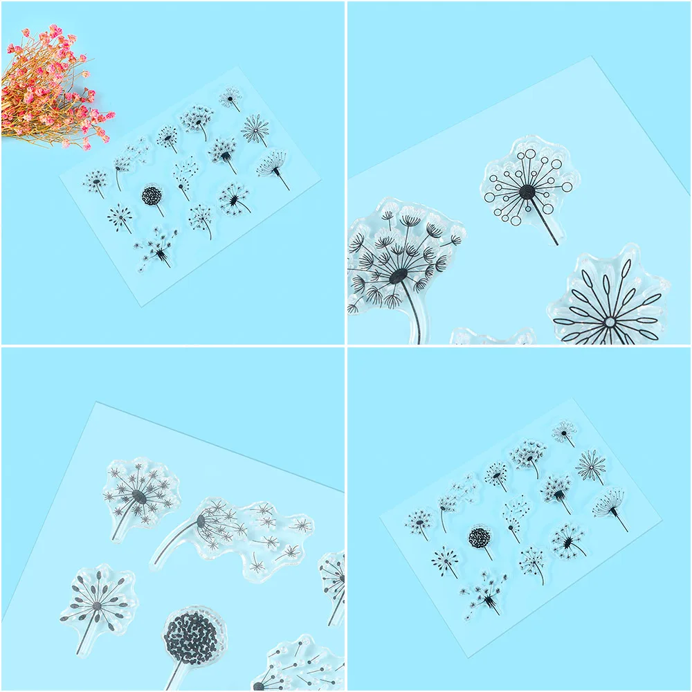 

Dandelion Clear Silicone Stamps for DIY Making Scrapbooking/Card Photo Album Decoration Kids Fun Decoration Supplies
