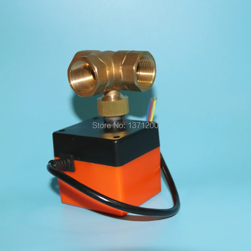 Электрический привод valveDN32(G1.2 &quot) AC220V T port латунный моторизованный шаровой клапан