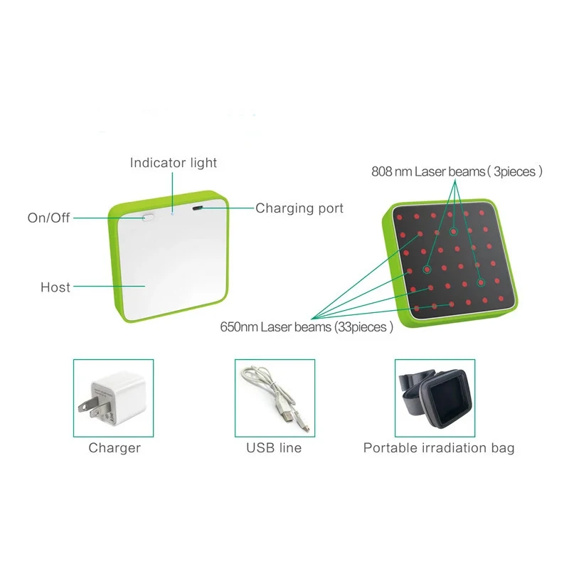  Cold Laser Portable Physical Medical Therapy Device Treatment Body Pain Relief Instrument