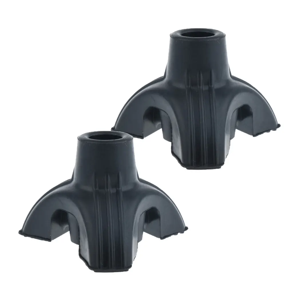 2 Pieces Non Slip Tripod Rubber Replacement Tip For Cane Walking Stick Crutches 16mm 5/8 inch