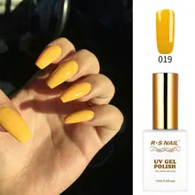 RS ногтей 15 мл Светодиодный УФ-гель для ногтей № 019 дизайн ногтей гель лак для ногтей Набор для маникюра, semi перманентность