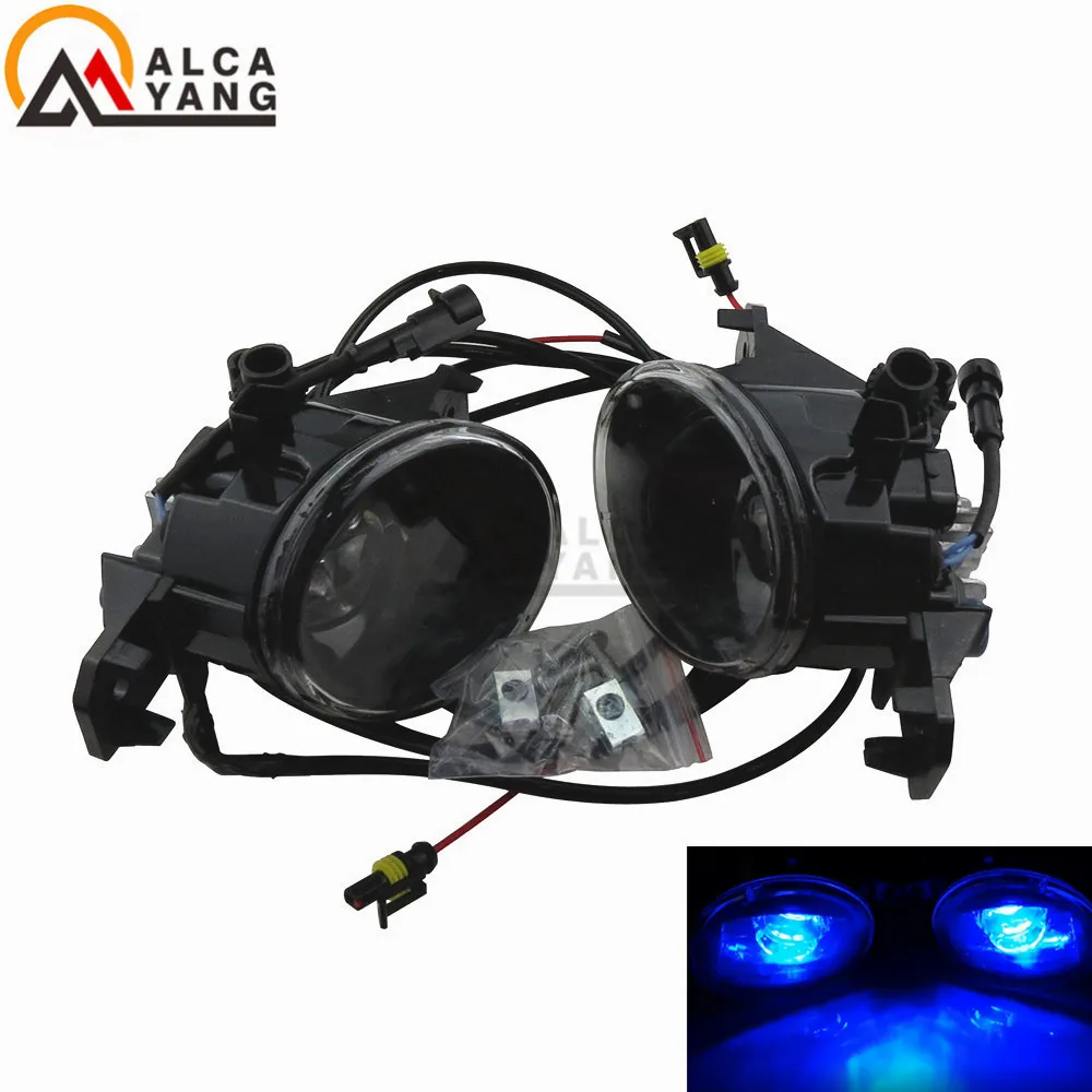 2pcs/lot Car Styling LED Fog Lights Devil Eye For Renault SYMBOL(LB0/1/2_) Saloon CLIO VEL THALIA MODUS Hatchback 1998 - Цвет: With Blue Devil Eye