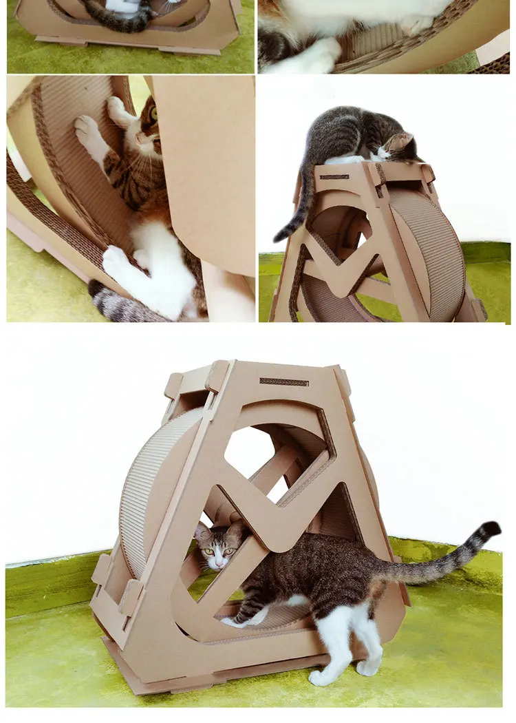 Оригинальное колесо обозрения когтеточка Кошка царапина башня креативный картонный Когтеточка для кошек скалолазание Дерево домашнее животное потеря веса игрушка