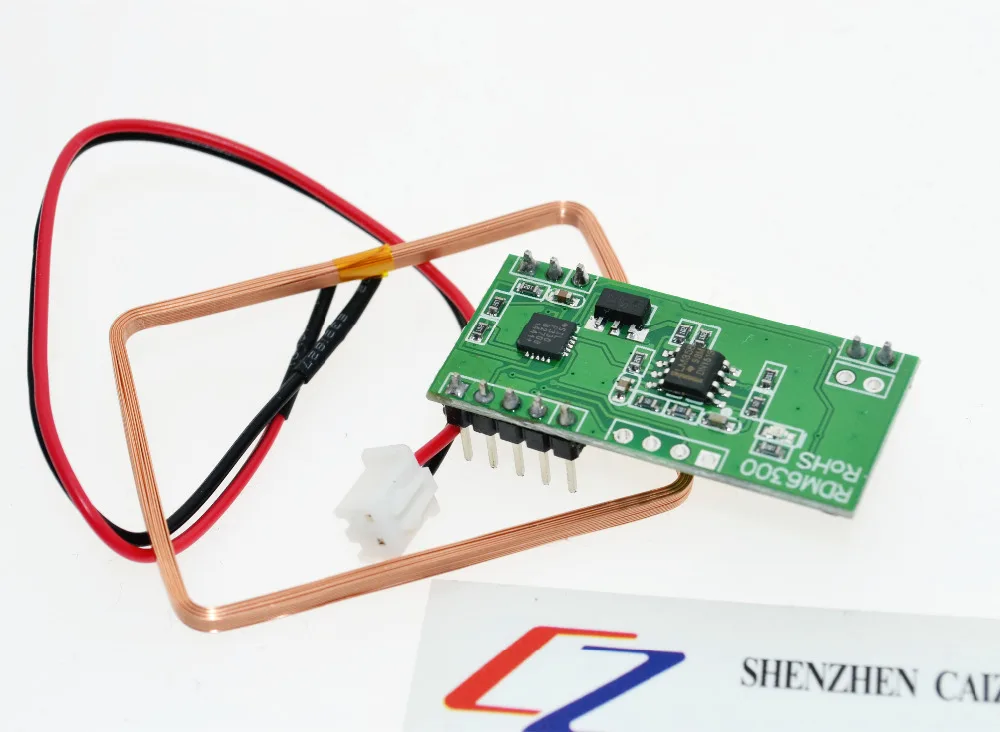125KHz EM4100 ID Card Reader RFID Module for Arduino with Wire Keyfob Card 