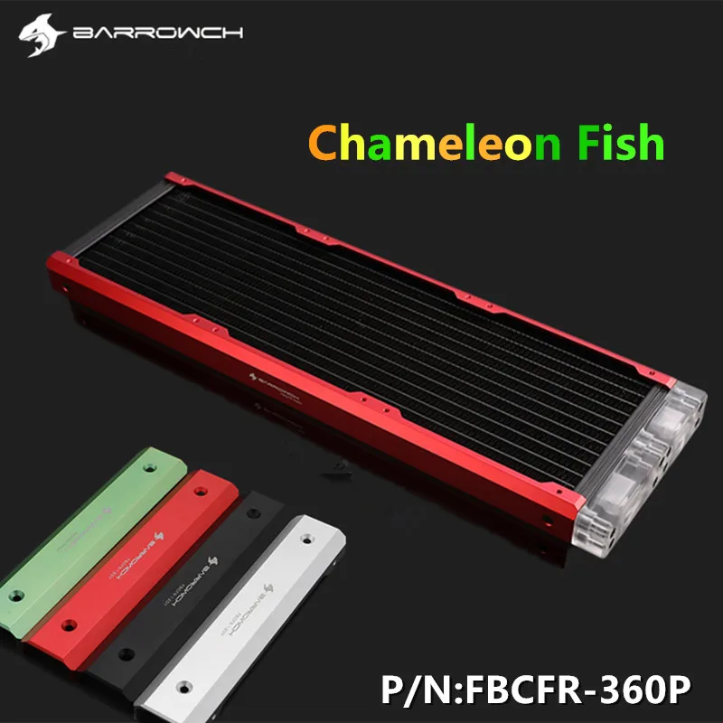 

Barrowch Chameleon Fish Modular 360mm Radiators, Acrylic/POM Removable Radiators, Suitable For 120mm Fans FBCFR-360
