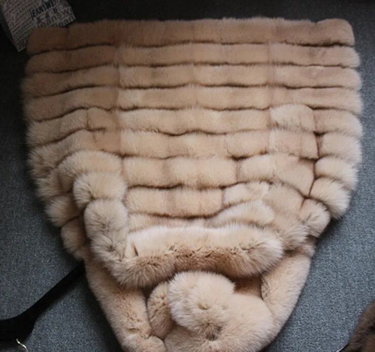 REROYFU натуральный Лисий Мех Пальто Куртка с капюшоном натуральный мех жилет для женщин Длинный натуральный мех жилет по индивидуальному заказу 5XL